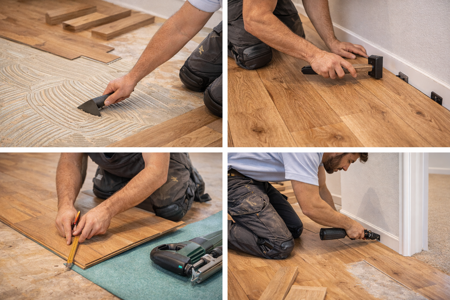 Verlegearbeiten – saubere Übergänge